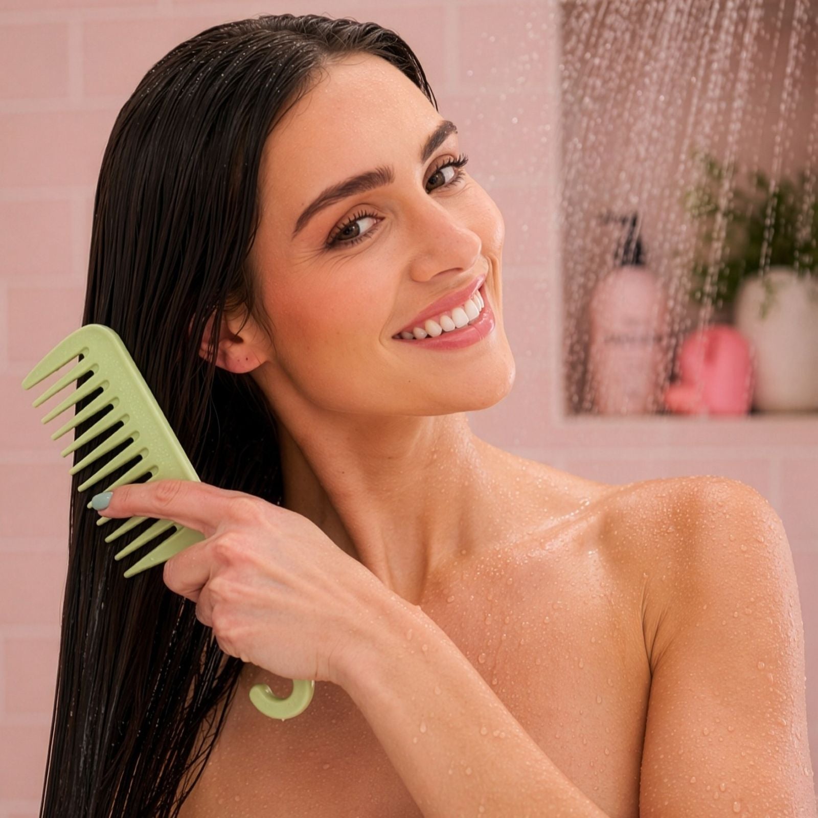 knot today 2-pack detangling shower comb